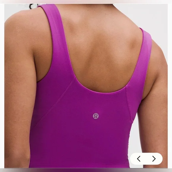 lululemon athletica Magenta V-Neck Cropped Tank Align Size 6 - Picture 4 of 8